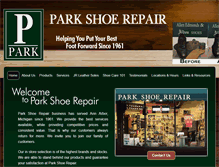 Tablet Screenshot of parkshoerepair.com